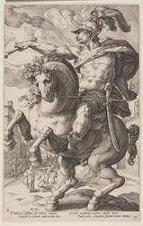 Marcus Curtius on Horseback, from The Roman Heroes