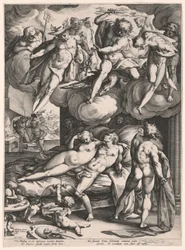 Mars and Venus Surprised by Vulcan