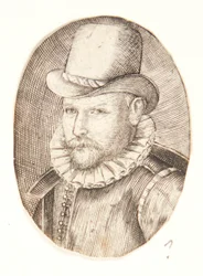 Portrait of a Man with a Hat, Facing Left