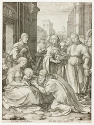 The Adoration of the Magi (plate five from The Birth and Early Life of Christ)