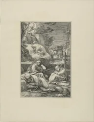 The Agony in the Garden, plate two from The Passion of Christ