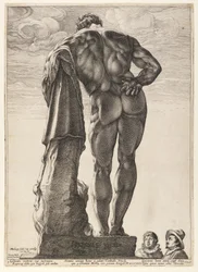 The Farnese Hercules, from Three Famous Antique Statues at Rome