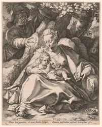 The Holy Family under a Cherry Tree