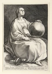Urania, Plate 9 from the Series The Nine Muses