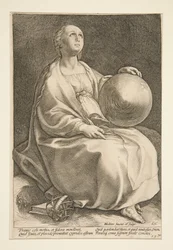 Urania, Plate 9 from the Series The Nine Muses