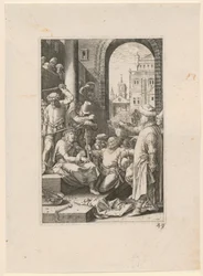 Mocking of Christ, Plate 7 from the Series "The Passion"