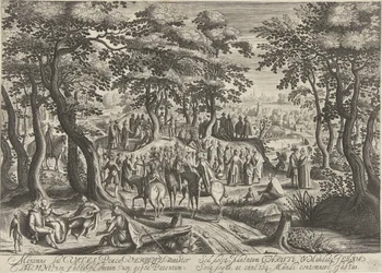 John the Baptist Preaching to the Crowd