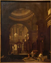 Interior of a Catholic Dome Church
