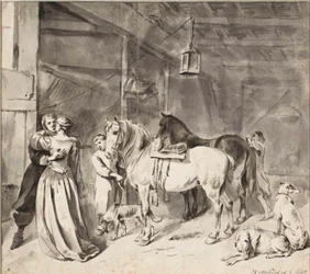 A Cavalier Bidding Farewell to a Lady