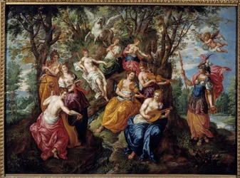 Visit of Minerva at the Muses