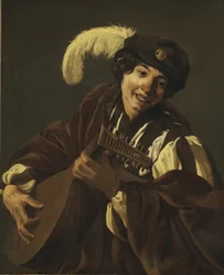 Boy Playing the Lute