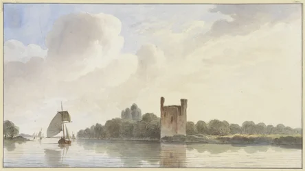 Ruins of Huis te Merwede near Dordrecht on the Maas
