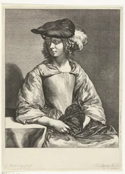 Young Woman with Beret