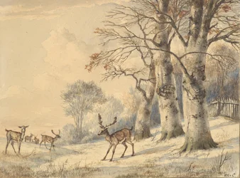 Deer under Beech Trees in Summer, 1853