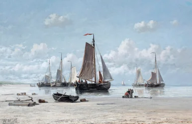 Fishing Vessels on the Beach, Zandvoort