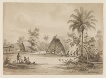 Camp of the Arawaks or Caribs