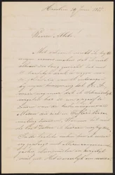 Letter to August Allebé