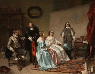 The Princess of Orange Visiting the Workshop of Bartholomeus van der Helst