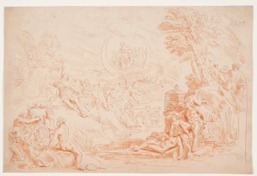 Landscape with Allegorical Figures