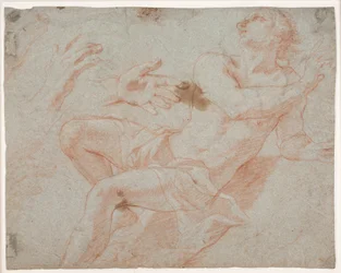 Study of a Reclining Male Model and Hands