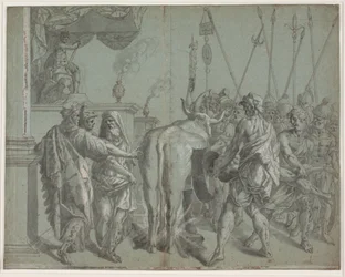The Tyrant Phalaris of Agrigentum Encloses the Sculptor Perillus in the Glowing Bronze Bull