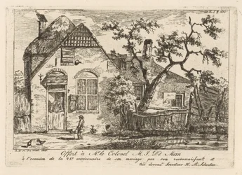 Boy with Hoop by a Farm