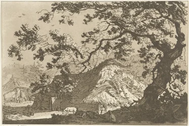 Landscape with Two Farms Twelve Designs Calculated for the Use of Those Who Are Learning to Draw Landscape (series title)