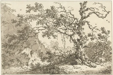 Resting Traveler with His Dog in a Landscape (Twelve Designs for Learning to Draw Landscape series)
