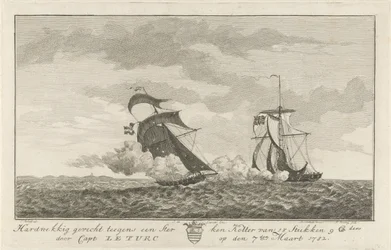 Battle Against a Strong Cutter, 1782