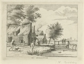 View near Kralingen (series title: Landscapes in the Schieland Region)