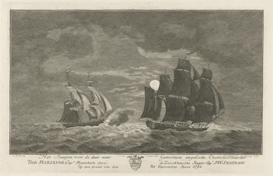 Sextroh Chases the Marianne, 1782