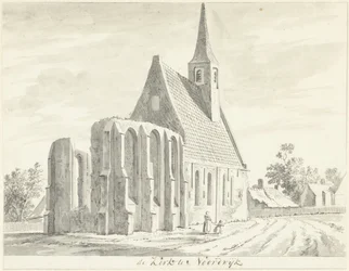 View of the White Church in Noordwijkerhout