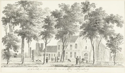 Church and Part of the Ruins of the Abbey in Rijnsburg