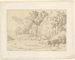 Rocks with Basins (Tentamina Lithographica, Italian Landscapes)