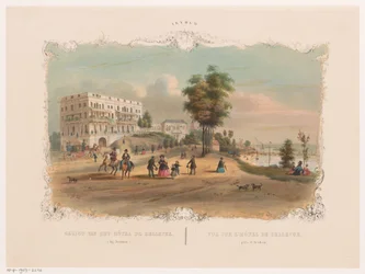 View of the Hotel Bellevue near Arnhem (Arnhem)