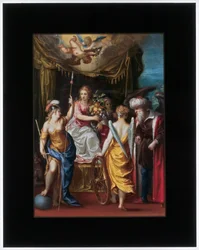 Minerva, Abundantia and Fortuna