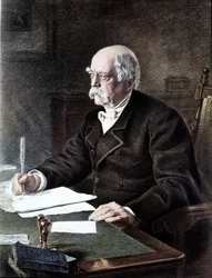 Otto, Prince von Bismarck, German Statesman According to the Painting of All Saints