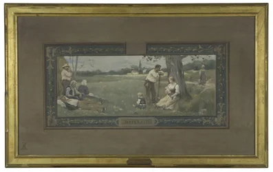 Sketch for the Marriage Hall of the 14th District Town Hall: Maternity, in 1889