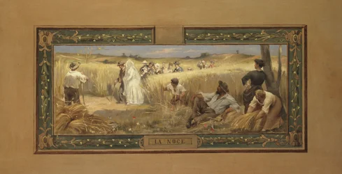 Sketch for the Marriage Hall of the 14th District Town Hall: The Wedding