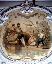 Fishing Scene at Chantilly Castle