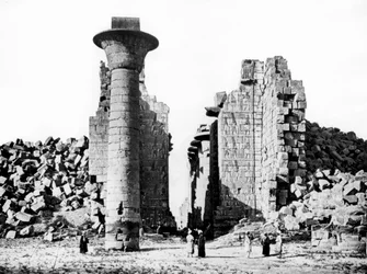 Column and Ruins, Nubia, Egypt, 1887