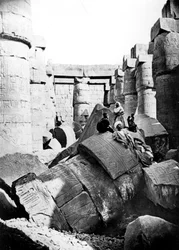 Temple interior, Karnak, Nubia, Egypt, 1887