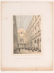 Interior of the Royal Saint-Hubert Galleries in Brussels (Interior of the Saint Hubert Galleries)