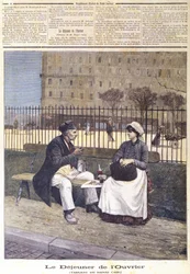 The Workers Lunch, from Le Petit Journal, 1891