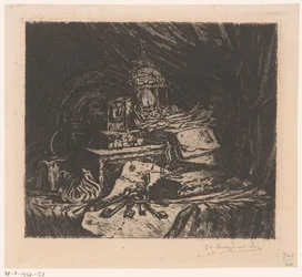 Still Life with Keys and Lantern
