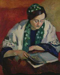 The Reader in the Green Bonnet