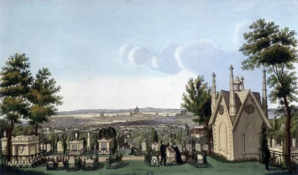 Cemetery of the Père Lachaise - by Courvoisier