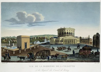 The Barrière de la Villette, circa 1820 - in “Vues de Paris” by Courvoisier