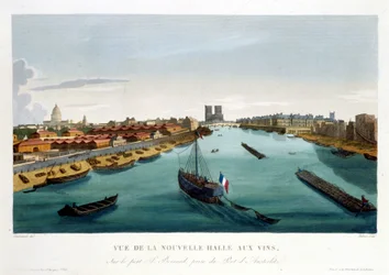 The new wine hall (Bercy), circa 1820 in 