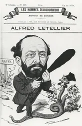 Caricature of Alfred Letellier, from 